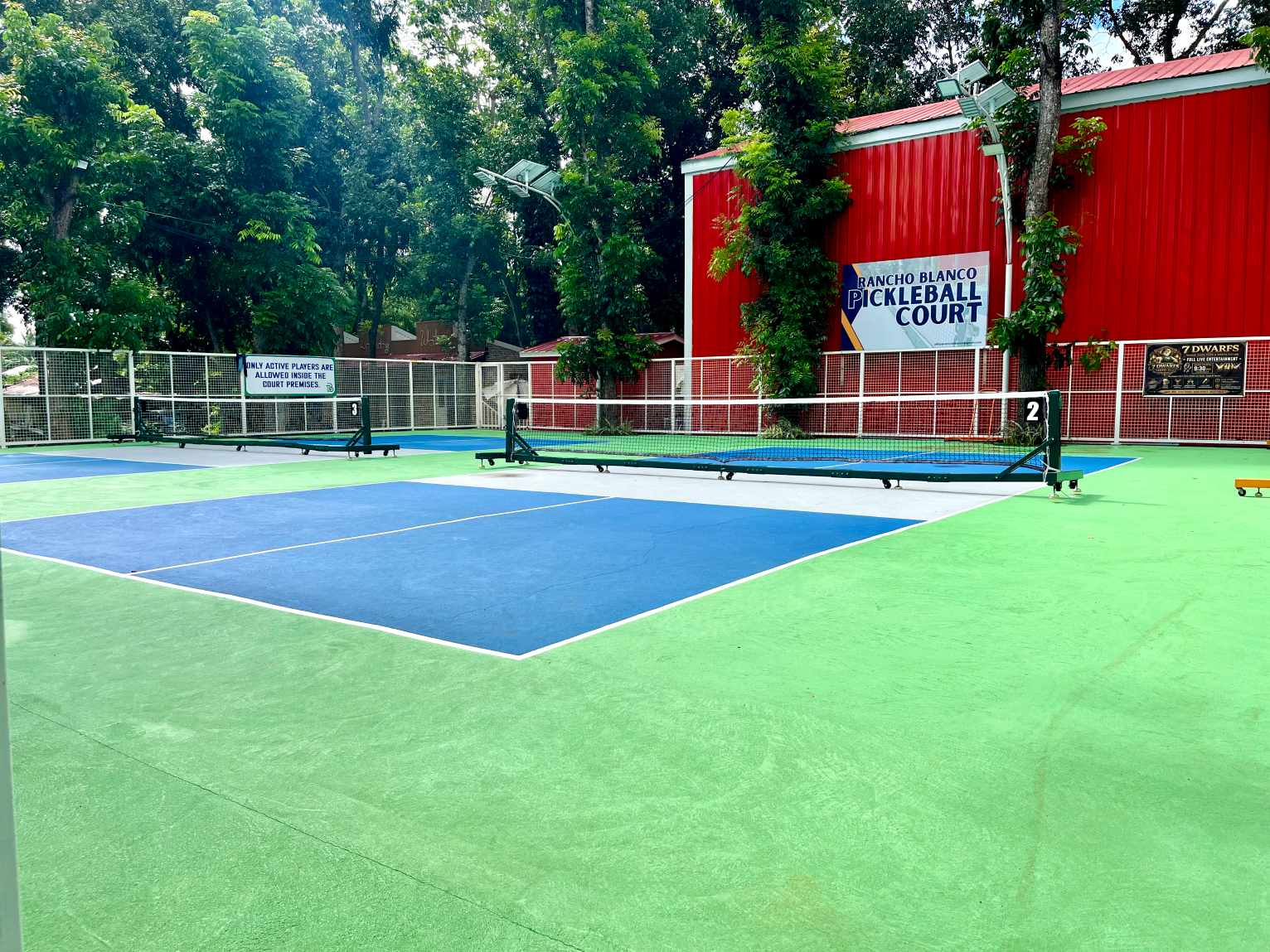 Pickleball court at Rancho Blanco